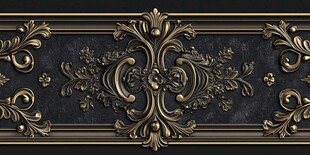 欧式奢华金属花纹装饰