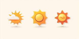 太阳天气图标集合