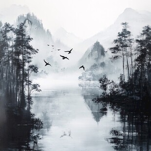 水墨画