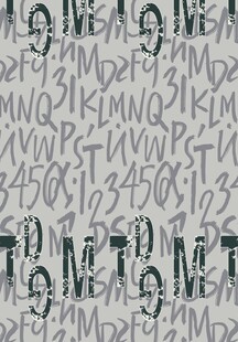 手写字母涂鸦数字