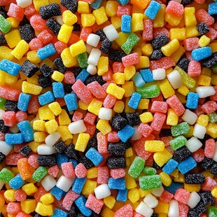 多彩糖果粒 视觉的甜蜜盛宴