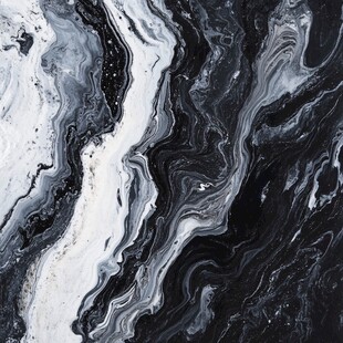 黑白水墨风流体纹理图案