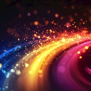 梦幻炫彩光线背景特效图