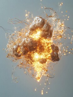 爆炸特效 璀璨能量瞬间爆发