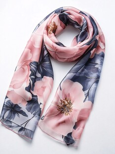 花卉图案时尚女士丝巾