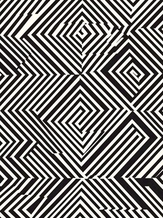 黑白几何线条无缝图案