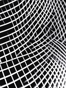 黑白网格扭曲抽象背景图