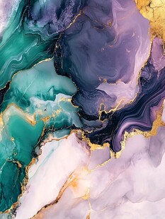 流体艺术大理石纹理画作