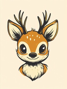 可爱小鹿卡通头像