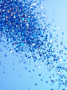 蓝色闪光碎粒梦幻背景