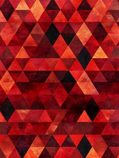 红色几何三角图案背景