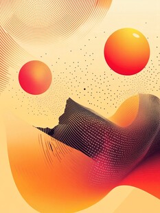 流体渐变抽象艺术背景图