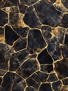 黑色碎拼石纹理背景图
