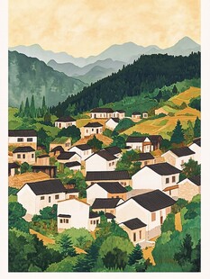 山间村落美景