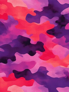 梦幻渐变水彩迷彩图案