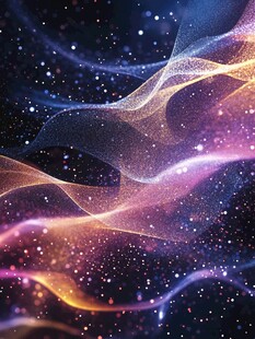 梦幻星际流光背景图