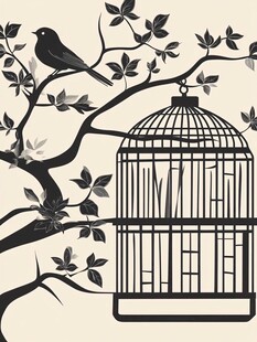 笼外之鸟与空鸟笼画面