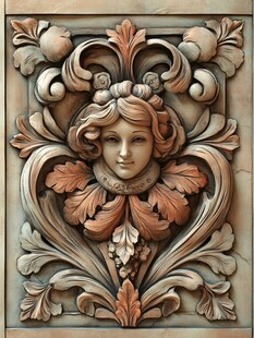 古典女性浮雕艺术装饰
