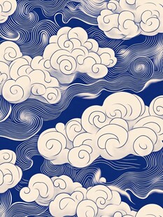 中式云纹图案 古典雅致风