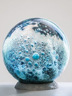 梦幻蓝调玻璃气泡艺术球
