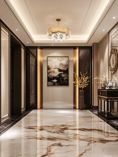 奢华大气的高端入户玄关