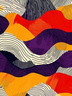 动感波浪抽象图案设计