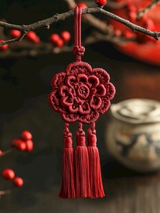 中国红手工挂饰 典雅喜庆