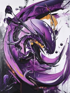 紫色动感抽象艺术图案