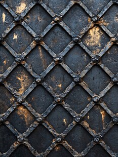 复古铁艺菱形网格纹理