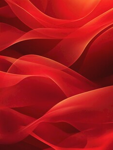 红色动感飘逸绸带背景