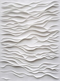 白色波浪纹理立体装饰图案
