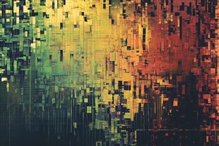 多彩像素风抽象背景图案