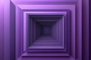 紫色隧道空间视觉效果