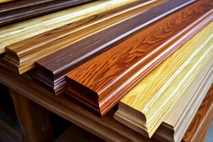 多样木纹踢脚线展示