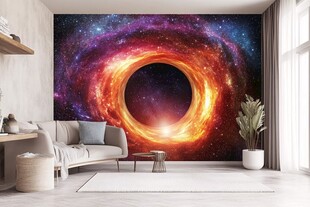 梦幻宇宙主题客厅背景墙