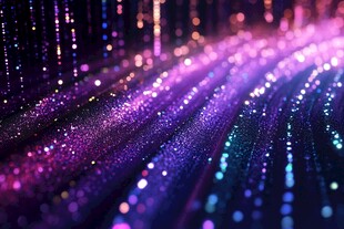 梦幻炫彩粒子流动背景