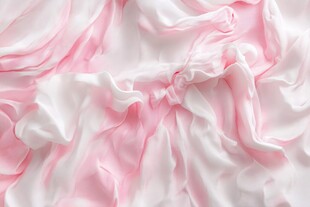 粉色褶皱丝绸纹理特写