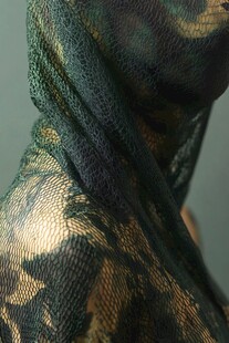 神秘蕾丝织物特写