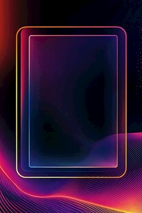 炫彩渐变边框背景图