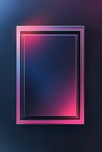 炫彩渐变边框装饰框背景