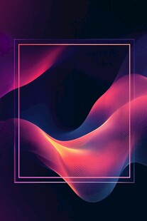 梦幻炫彩流体几何背景图