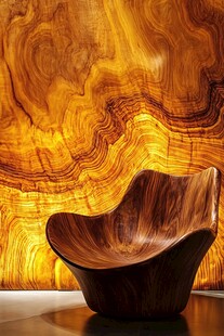 实木艺术椅 纹理之美呈现