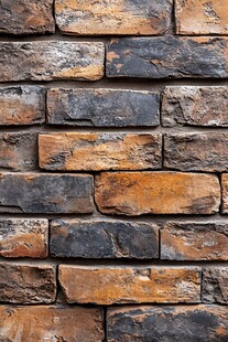 复古斑驳砖墙纹理特写