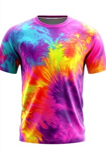炫彩扎染短袖T恤