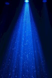 蓝色梦幻光束舞台灯光效果