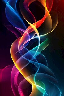 绚丽多彩动感线条背景图
