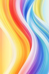 绚丽多彩波浪纹背景图案