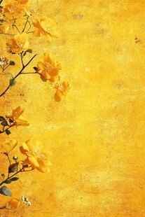 黄色花卉背景图