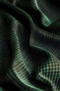 绿色波纹质感织物纹理