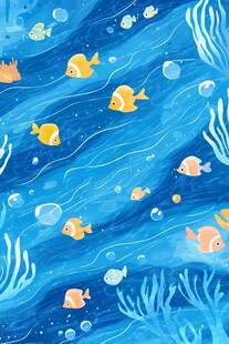 海底小鱼畅游梦幻海洋